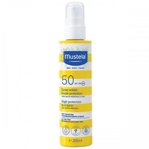 MUSTELA HIGH PROTECT SUN SPRAY SPF50+ 200ML