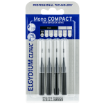 ELGYDIUM CLINIC MONO COMPACT ΜΕΣΟΔΟΝΤΙΑ ΒΟΥΡΤΣΑΚΙΑ ΜΑΥΡΟ 0,6mm (0,35) 4τμχ