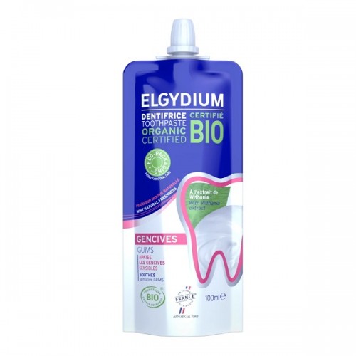 ELGYDIUM BIO GUMS TOOTHPASTE ΒΙΟΛΟΓΙΚΗ ΟΔΟΝΤΟΚΡΕΜΑ ΓΙΑ ΕΥΑΙΣΘΗΤΑ ΟΥΛΑ 100ML