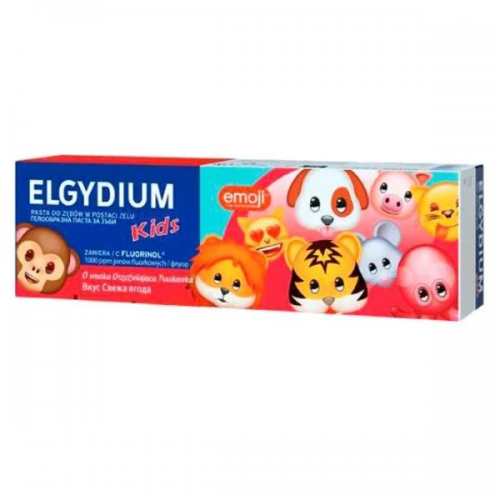 ELGYDIUM KIDS EMOJI TOOTHPASTE ΟΔΟΝΤΟΚΡΕΜΑ ΓΙΑ ΠΑΙΔΙΑ 3 ΕΩΣ 6 ΕΤΩΝ ΜΕ ΓΕΥΣΗ ΦΡΑΟΥΛΑ 50ML