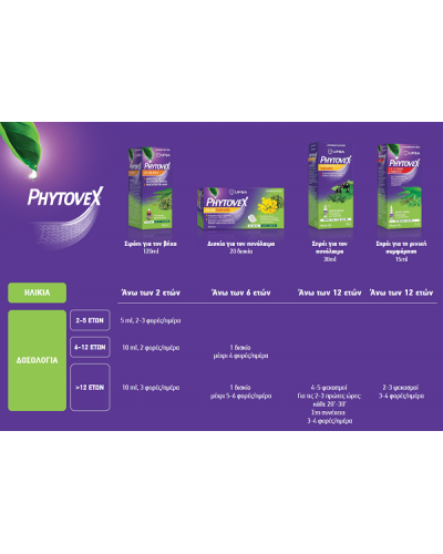 UPSA PHYTOVEX ΦΥΤΙΚΟ ΣΙΡΟΠΙ ΓΙΑ ΒΗΧΑ 2+ ΕΤΩΝ 120ml