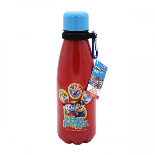 TAKE CARE BOTTLE WITH HOOK PAT PATROL RED 350ML