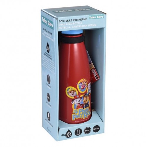 TAKE CARE BOTTLE WITH HOOK PAW PATROL 350ML