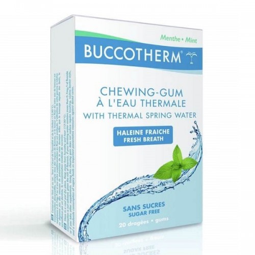 BUCCOTHERM SUGAR FREE CHEWING GUM 20τμχ