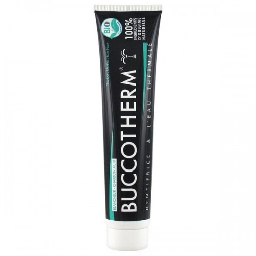 BUCCOTHERM VEGAN/ORGANIC WHITENING WITH ACTIVATED CHARCOAL TOOTHPASTE 75ML