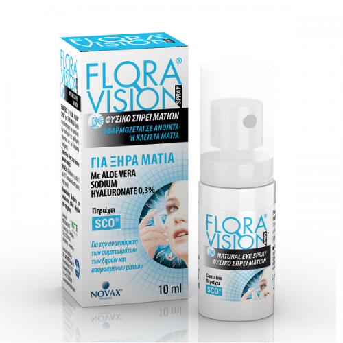 NOVAX FLORA VISION SPRAY ΓΙΑ ΞΗΡΑ ΜΑΤΙΑ 10ML