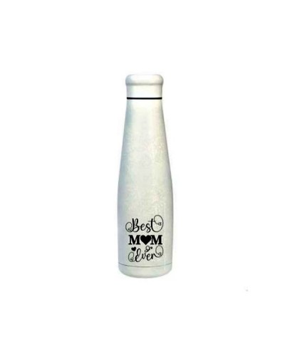 WELL STAINLESS STEEL BOTTLE 550ml WHITE ICE "BEST MUM EVER"