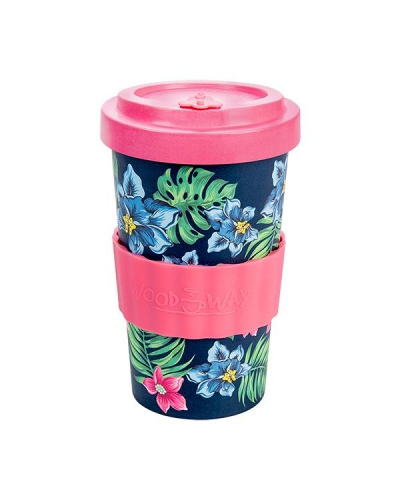 WELL BAMBOO CUP 500ml TROPICAL