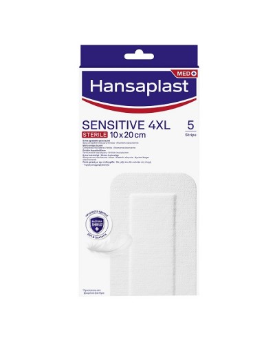 HANSAPLAST SENSITIVE STERILE 4XL 10x20cm 5 strips