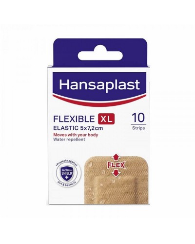 HANSAPLAST FLEXIBLE EXTRA LARGE 5X7.2CM 10 STRIPS