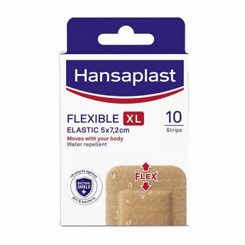 HANSAPLAST FLEXIBLE EXTRA LARGE 5X7.2CM 10 STRIPS