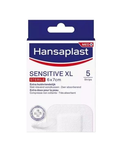 HANSAPLAST SENSITIVE XL 6X7CM 5 STRIPS