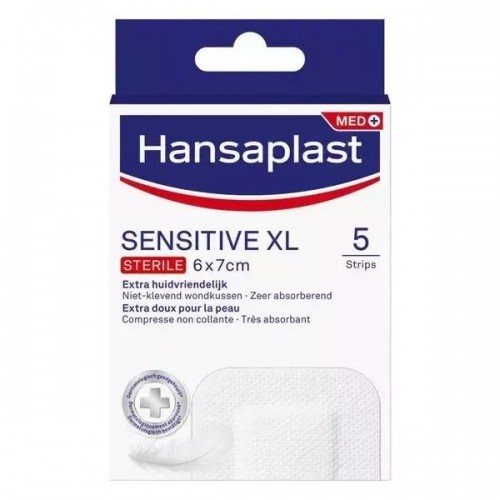 HANSAPLAST SENSITIVE XL 6X7CM 5 STRIPS