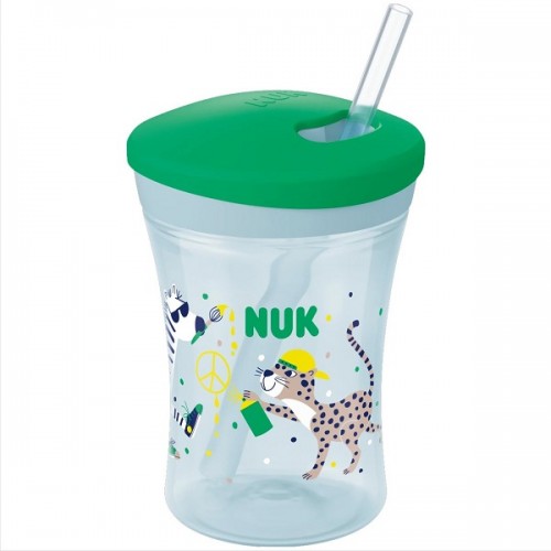 NUK EVOLUTION ACTION CUP ΜΕ ΚΑΛΑΜΑΚΙ 230ML