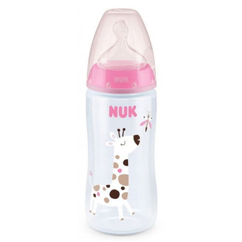 NUK FIRST CHOICE PLUS ΜΠΙΜΠΕΡΟ ΜΕ ΔΕΙΚΤΗ ΕΛΕΓΧΟΥ ΘΕΡΜΟΚΡΑΣΙΑΣ & ΘΗΛΗ ΣΙΛΙΚΟΝΗΣ 6-18 ΜΗΝΩΝ 360ML