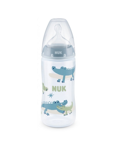 NUK FIRST CHOICE PLUS ΜΠΙΜΠΕΡΟ ΜΕ ΔΕΙΚΤΗ ΕΛΕΓΧΟΥ ΘΕΡΜΟΚΡΑΣΙΑΣ & ΘΗΛΗ ΣΙΛΙΚΟΝΗΣ 6-18 ΜΗΝΩΝ 360ML