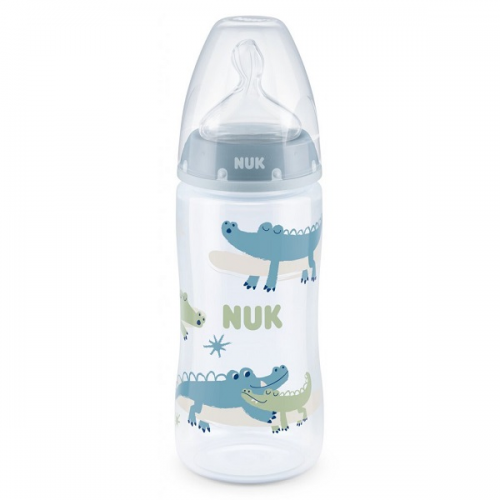 NUK FIRST CHOICE PLUS ΜΠΙΜΠΕΡΟ ΜΕ ΔΕΙΚΤΗ ΕΛΕΓΧΟΥ ΘΕΡΜΟΚΡΑΣΙΑΣ & ΘΗΛΗ ΣΙΛΙΚΟΝΗΣ 6-18 ΜΗΝΩΝ 360ML