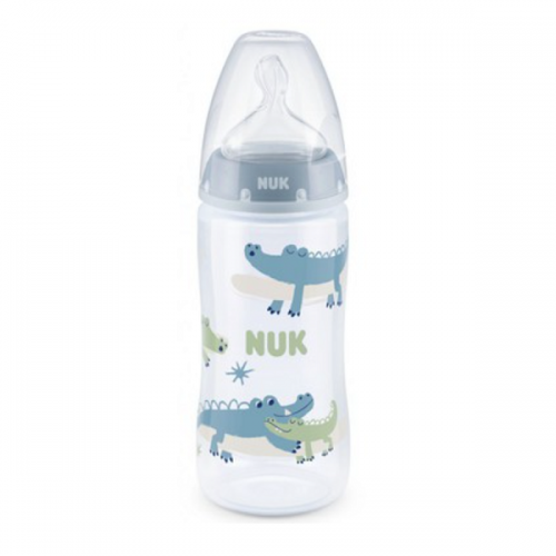 NUK FIRST CHOICE PLUS ΜΠΙΜΠΕΡΟ ΜΕ ΘΗΛΗ ΣΙΛΙΚΟΝΗΣ & ΔΕΙΚΤΗ ΕΛΕΓΧΟΥ ΘΕΡΜΟΚΡΑΣΙΑΣ 6-18 ΜΗΝΩΝ 300ML