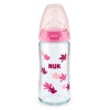 NUK FIRST CHOICE PLUS ΜΠΙΜΠΕΡΟ ΓΥΑΛΙΝΟ ΣΙΛΙΚΟΝΗΣ ΜΕ ΔΕΙΚΤΗ ΕΛΕΓΧΟΥ ΘΕΡΜΟΚΡΑΣΙΑΣ 0-6 ΜΗΝΩΝ 240ML