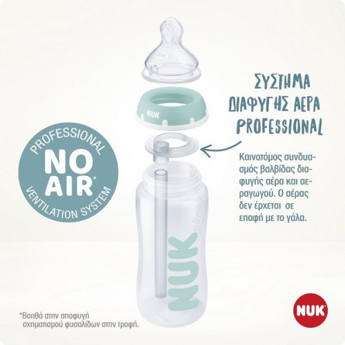 NUK ANTI-COLIC PROFESSIONAL ΜΠΙΜΠΕΡΟ ΚΑΤΑ ΤΩΝ ΚΟΛΙΚΩΝ ΜΕ ΔΕΙΚΤΗ ΕΛΕΓΧΟΥ ΘΕΡΜΟΚΡΑΣΙΑΣ 0-6 ΜΗΝΩΝ 300ML