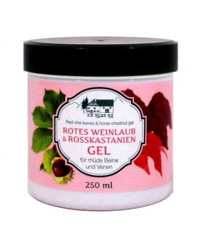 PULLACH HOF ROTES WEINLAUB & ROSSKASTANIE GEL 250ML