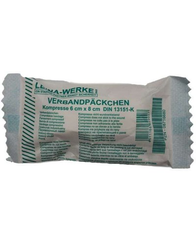 LEINA-WERKE VERBANDPACKCHEN ΑΙΜΟΣΤΑΤΙΚΟΣ ΕΠΙΔΕΣΜΟΣ ΠΙΕΣΤΙΚΟΣ SMALL 6cm x 8cm 1τμχ