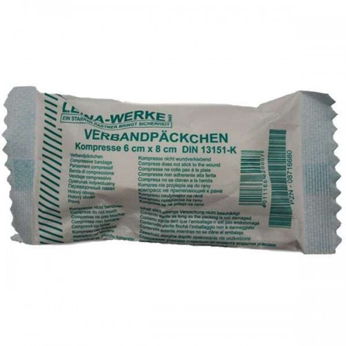 LEINA-WERKE VERBANDPACKCHEN ΑΙΜΟΣΤΑΤΙΚΟΣ ΕΠΙΔΕΣΜΟΣ ΠΙΕΣΤΙΚΟΣ SMALL 6cm x 8cm 1τμχ