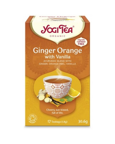 YOGI TEA GINGER ORANGE TEA BΙΟ 17 ΦΑΚΕΛΑΚΙΑ