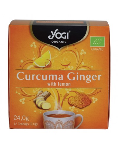 YOGI TEA CURCUMA GINGER 12 ΦΑΚΕΛΑΚΙΑ