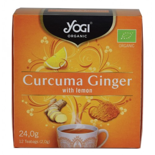 YOGI TEA CURCUMA GINGER 12 ΦΑΚΕΛΑΚΙΑ