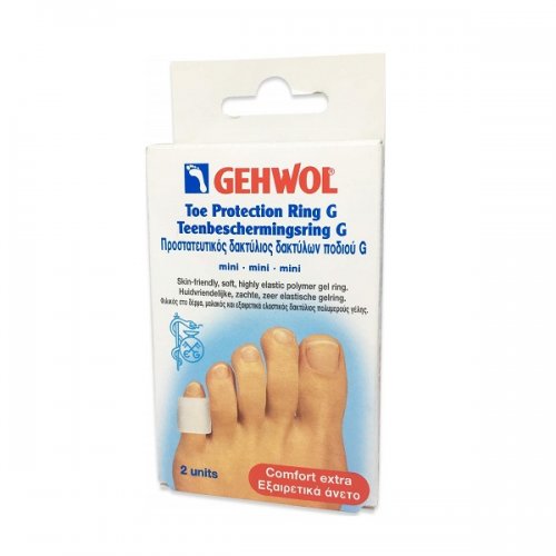 GEHWOL TOE PROTECTION RING G MINI ΠΡΟΣΤΑΤΕΥΤΙΚΟΣ ΔΑΚΤΥΛΙΟΣ ΔΑΚΤΥΛΩΝ ΠΟΔΙΟΥ 2ΤΜΧ