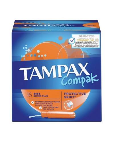 TAMPAX COMPAK SUPER PLUS 16ΤΜΧ