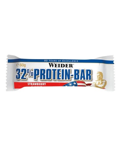 WEIDER 32% PROTEIN BAR STRAWBERRY 60GR