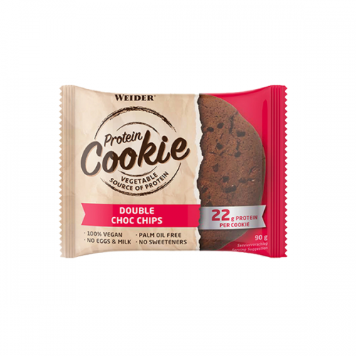 WEIDER VEGAN PROTEIN COOKIE DOUBLE CHOCO CHIPS 90GR