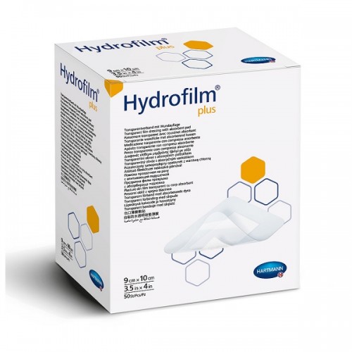 HARTMANN HYDROFILM PLUS ΓΑΖΑ ΣΕ ΔΙΑΦΑΝΗ ΑΥΤΟΚΟΛΛΗΤΗ ΜΕΜΒΡΑΝΗ ΑΠΟΣΤΕΙΡΩΜΕΝΗ ΑΔΙΑΒΡΟΧΗ 9x10cm 50τμχ