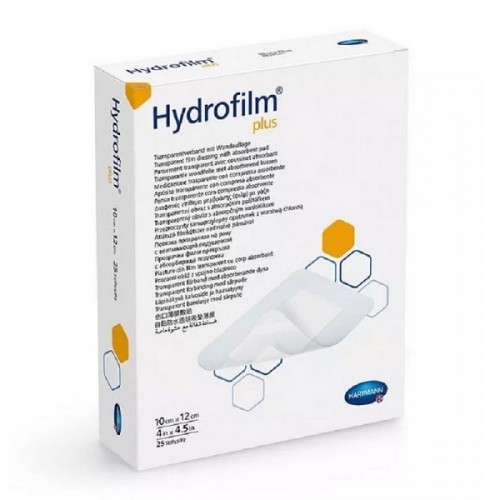 HARTMANN HYDROFILM PLUS ΓΑΖΑ ΣΕ ΔΙΑΦΑΝΗ ΑΥΤΟΚΟΛΛΗΤΗ ΜΕΜΒΡΑΝΗ ΑΠΟΣΤΕΙΡΩΜΕΝΗ ΑΔΙΑΒΡΟΧΗ 10x12cm 25τμχ