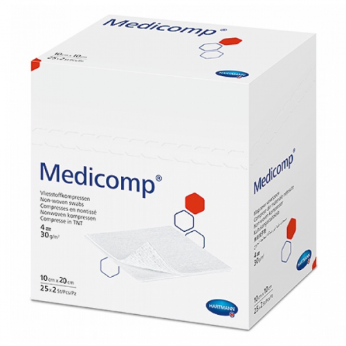 HARTMANN MEDICOMP ΑΠΟΣΤΕΙΡΩΜΕΝΗ ΓΑΖΑ ΜΗ ΥΦΑΣΜΕΝΗ 10x20cm 25x2τμχ