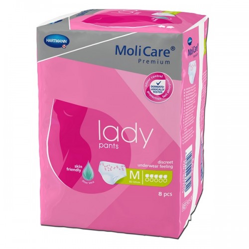 HARTMANN MOLICARE PREMIUM LADY PANTS ΓΥΝΑΙΚΕΙΟ ΕΣΩΡΟΥΧΟ Medium 5 Σταγόνων 8τμχ