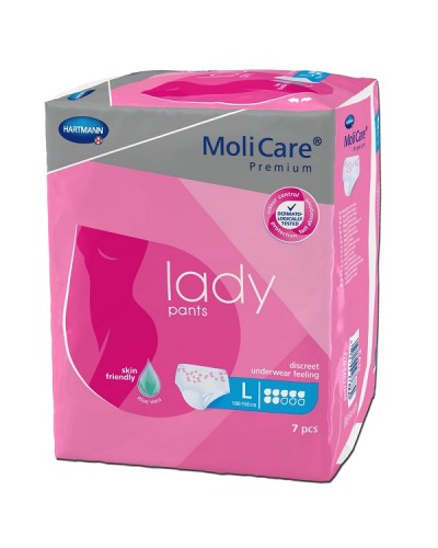 HARTMANN MOLICARE PREMIUM LADY PANTS ΓΥΝΑΙΚΕΙΟ ΕΣΩΡΟΥΧΟ Large 7 Σταγόνων 7τμχ