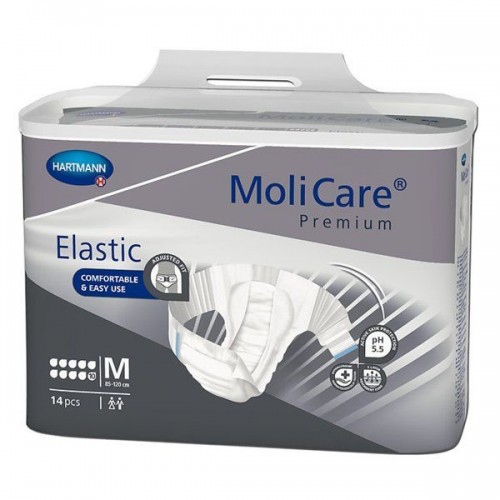 HARTMANN MOLICARE PREMIUM SLIP ELASTIC ΠΑΝΕΣ ΑΚΡΑΤΕΙΑΣ ΝΥΧΤΑΣ MEDIUM 10 ΣΤΑΓΟΝΩΝ 14ΤΜΧ