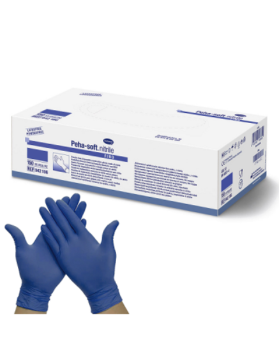 HARTMANN PEHA-SOFT NITRILE FINO ΓΑΝΤΙΑ ΝΙΤΡΙΛΙΟΥ ΧΩΡΙΣ ΠΟΥΔΡΑ ΜΠΛΕ MEDIUM 150ΤΜΧ