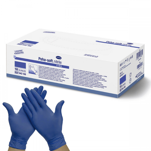 HARTMANN PEHA-SOFT NITRILE FINO ΓΑΝΤΙΑ ΝΙΤΡΙΛΙΟΥ ΧΩΡΙΣ ΠΟΥΔΡΑ ΜΠΛΕ LARGE 150ΤΜΧ