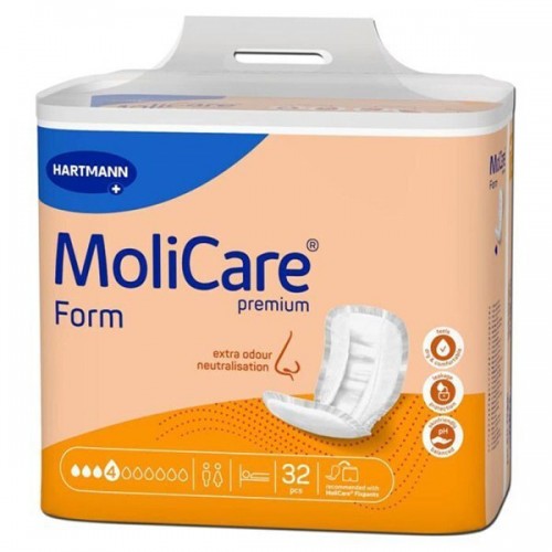 HARTMANN MOLICARE PREMIUM FORM SOFT ΣΕΡΒΙΕΤΕΣ ΑΚΡΑΤΕΙΑΣ 4 ΣΤΑΓΟΝΕΣ 32ΤΜΧ