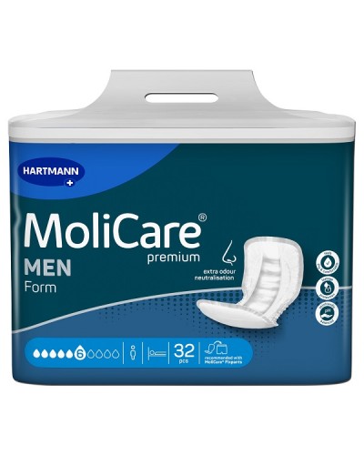 HARTMANN MOLICARE PREMIUM FORM MEN EXTRA PLUS ΑΝΔΡΙΚΑ ΕΠΙΘΕΜΑΤΑ ΑΚΡΑΤΕΙΑΣ 6 σταγόνες 32τμχ