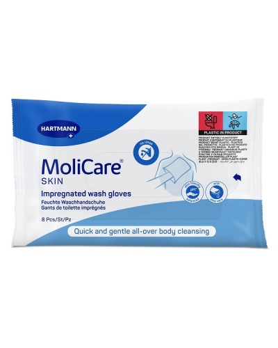 HARTMANN MOLICARE SKIN ΓΑΝΤΙΑ ΚΑΘΑΡΙΣΜΟΥ 8τμχ