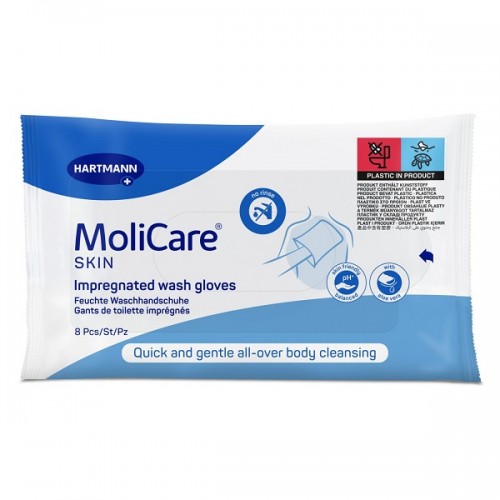 HARTMANN MOLICARE SKIN ΓΑΝΤΙΑ ΚΑΘΑΡΙΣΜΟΥ 8τμχ