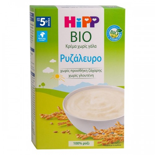 HIPP ΡΥΖΑΛΕΥΡΟ ΧΩΡΙΣ ΓΑΛΑ ΑΠΟ ΤΟΝ 5ο ΜΗΝΑ 200GR