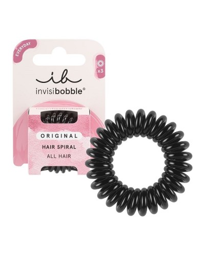 INVISIBOBBLE ORIGINAL TRUE BLACK ΛΑΣΤΙΧΑΚΙΑ ΜΑΛΛΙΩΝ 3τμχ