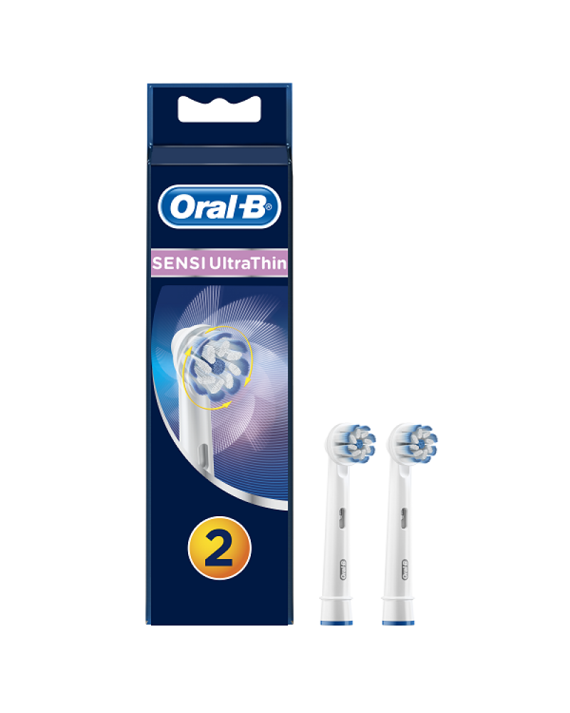 Oral-B Sensi Ultrathin Ανταλλακτικές Κεφαλές Ηλεκτρικής Οδοντόβουρτσας 2τεμ