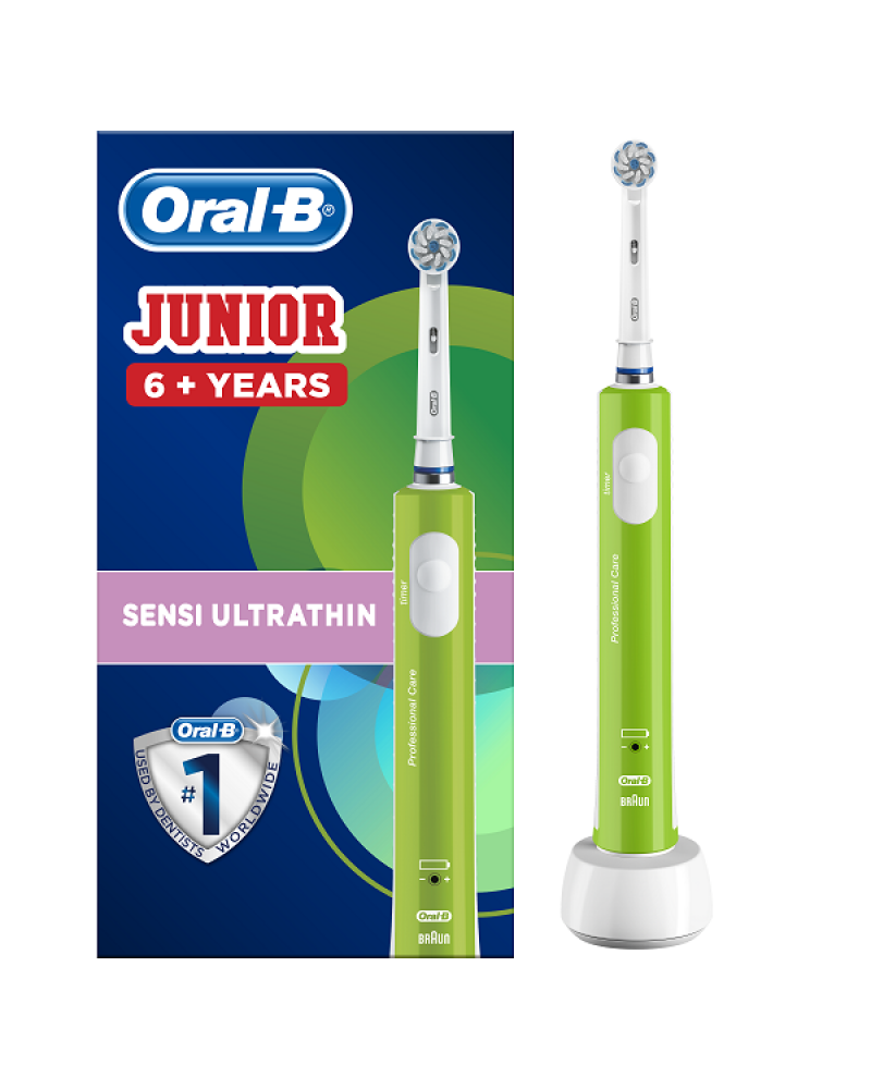 Oral-B Junior Ηλεκτρική Οδοντόβουρτσα Για Παιδιά Ηλικίας 6, Πράσινο